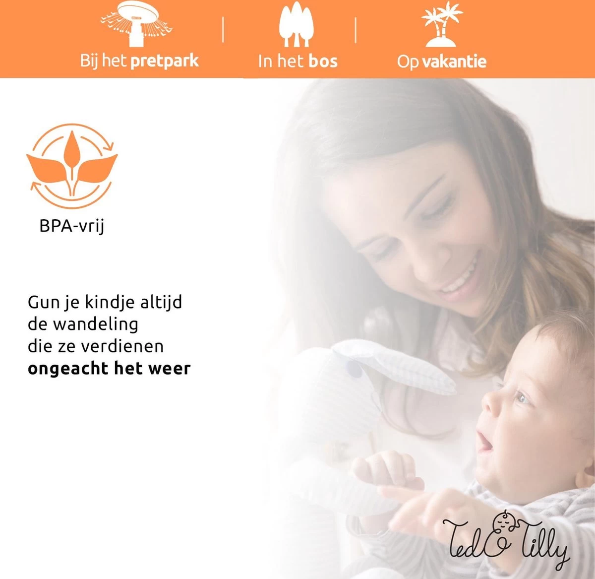 Universele Regenhoes Kinderwagen Met Kijkvenster – Buggy Hoes Universeel – Tegen Regen En Miezer Buggy – Doorzichtig - Afbeelding 6