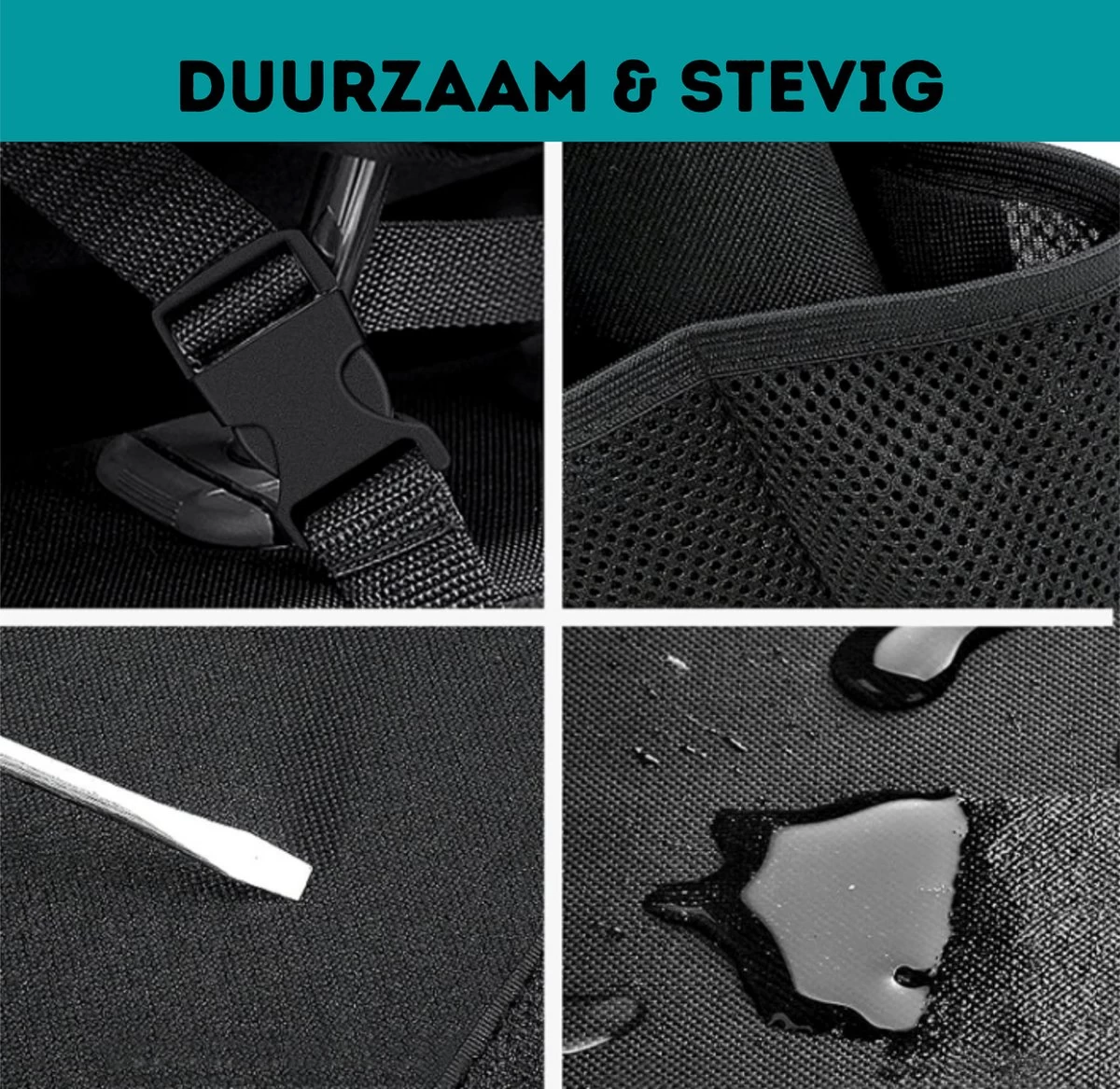 W&Z® Auto Organizer - Autostoel Organizer - Kofferbak Organizer - Zwart - Afbeelding 4