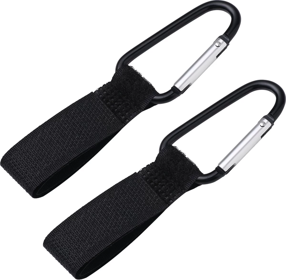 Merkloos Kinderwagen Haak - Tassenhaak - Boodschappenhaak - 2 Stuks - Zwart - Universele Haak - Buggyhaak - Kinderwagenhaak - Luiertashaak - Luiertas Haak - Afbeelding 4