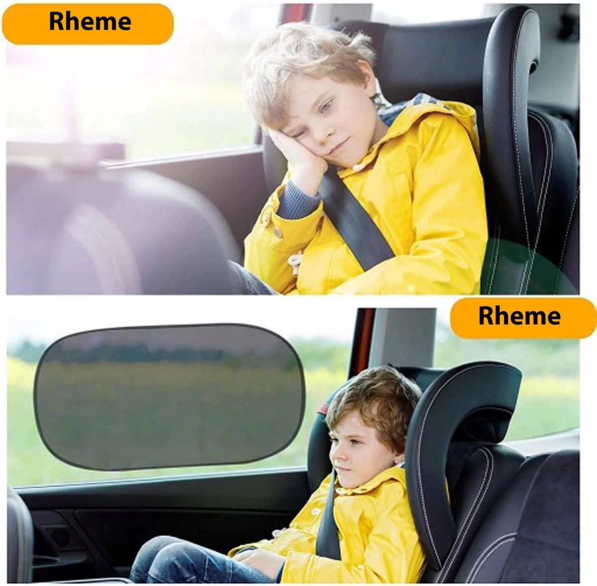 Zonnescherm Auto - Zonwering - Zijruit - UV Protectie - 2 Stuks - Statisch - Rheme - Afbeelding 4