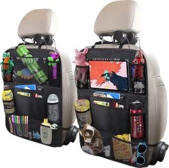 Essential Goods Autostoel Organizer - Inclusief IPadhouder - Opbergtas Auto - Multifunctioneel - Autostoelaccessoires 2 Stuks