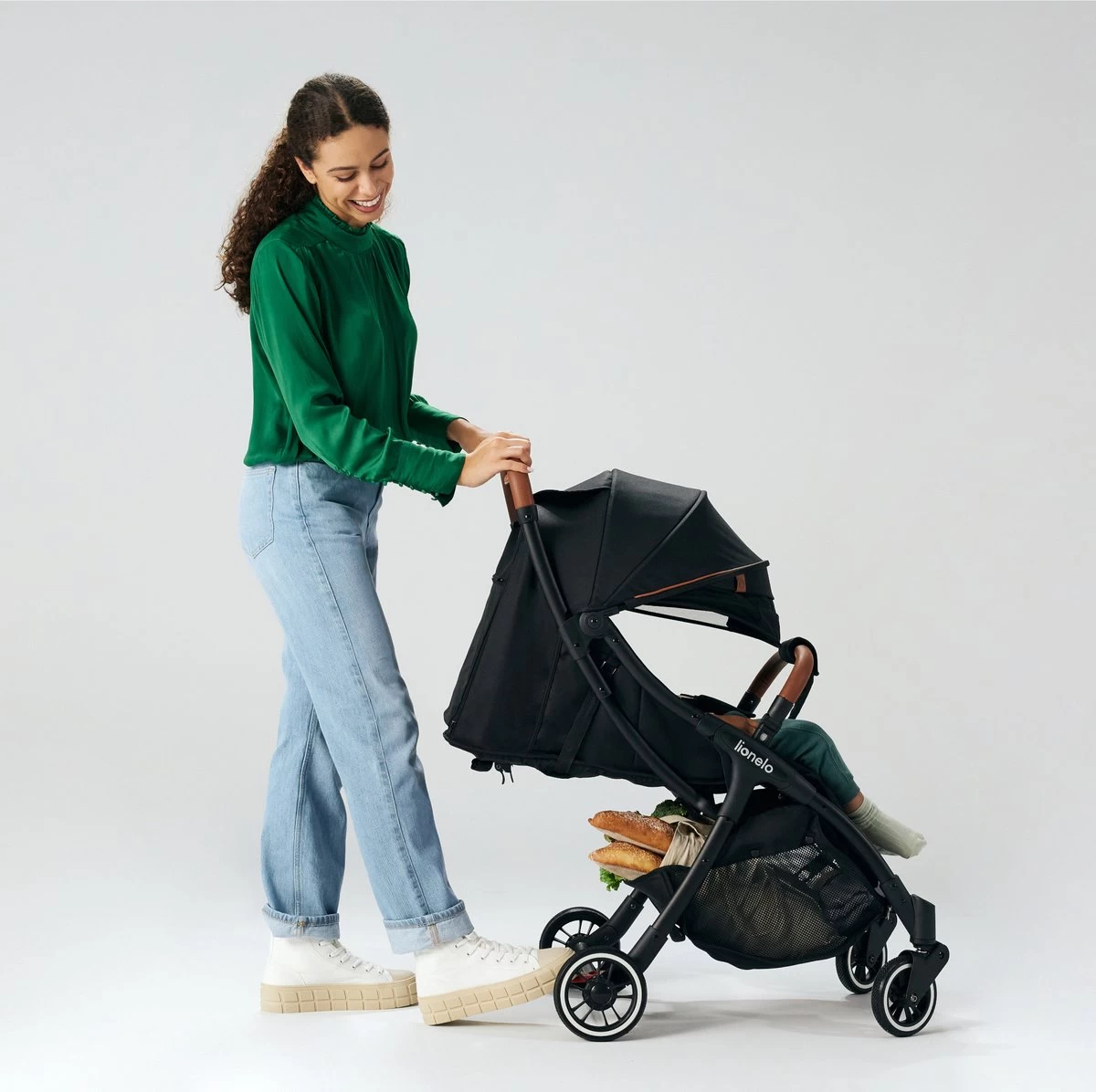 Lionelo Buggy Julie One - Kinderwagen Premium - Automatisch Opvouwen - Wandelwagen Tot 22 Kg - Comfortabele Zitje - Afbeelding 5