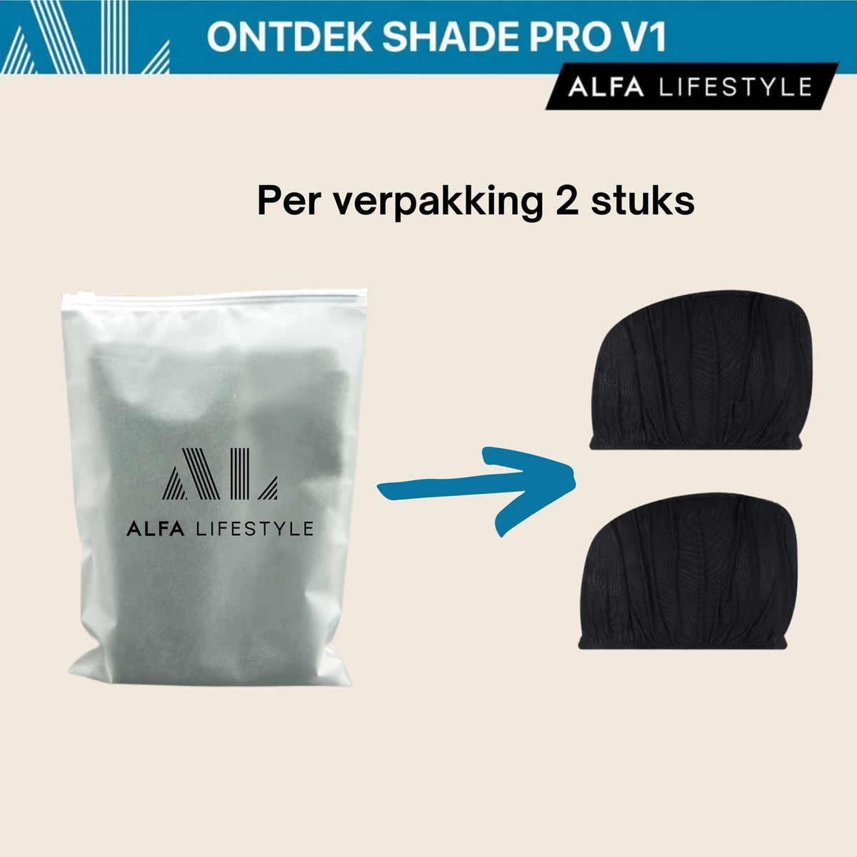 ALFA LIFESTYLE® Luxe Zonneschermen Auto - SHADE PRO V1 - UV Protectie Bescherming - 2 Stuks - Afbeelding 8