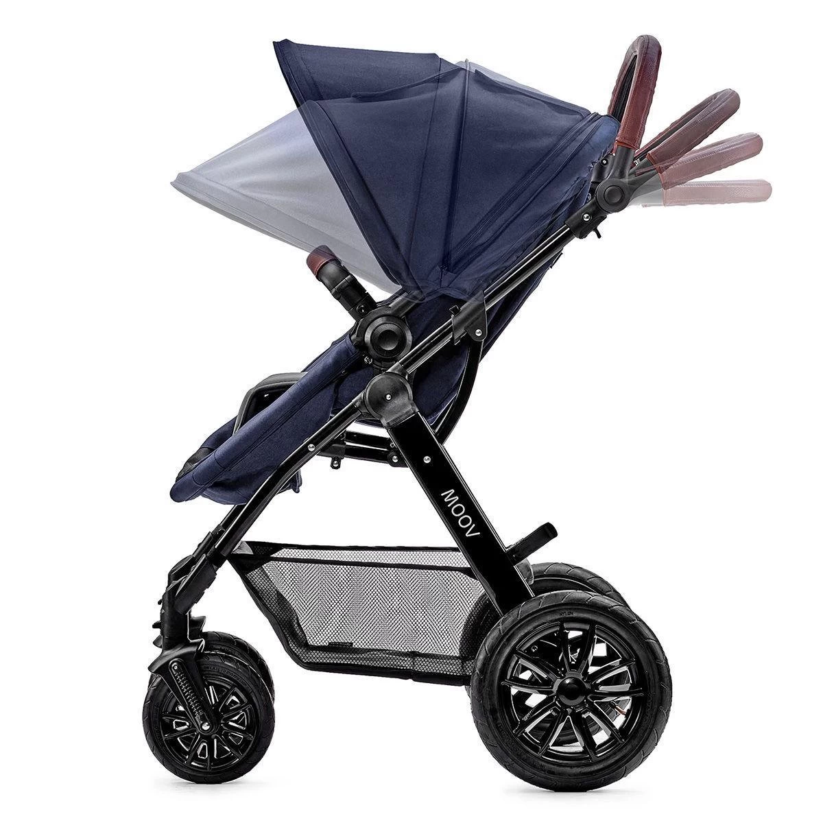 Kinderkraft Moov 3 In 1 Kinderwagen - Inclusief Autostoel - Navy - Afbeelding 7
