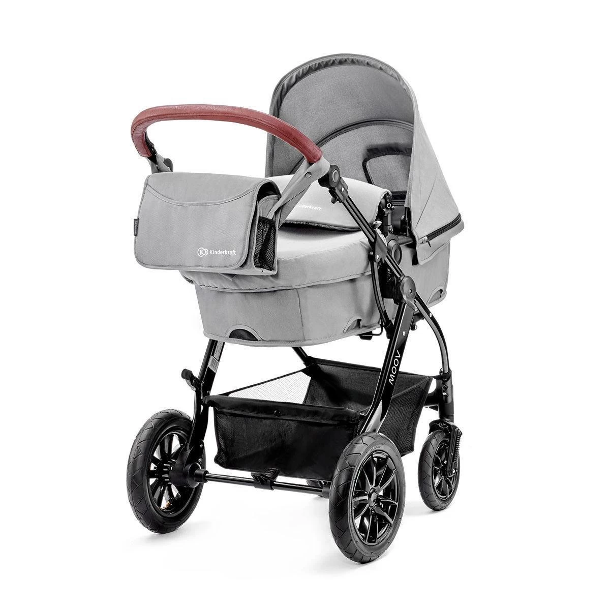 Kinderkraft Xmoov Black 3-in-1 Combi Kinderwagen Incl. Autostoel XMOVBLK30000 - Afbeelding 2