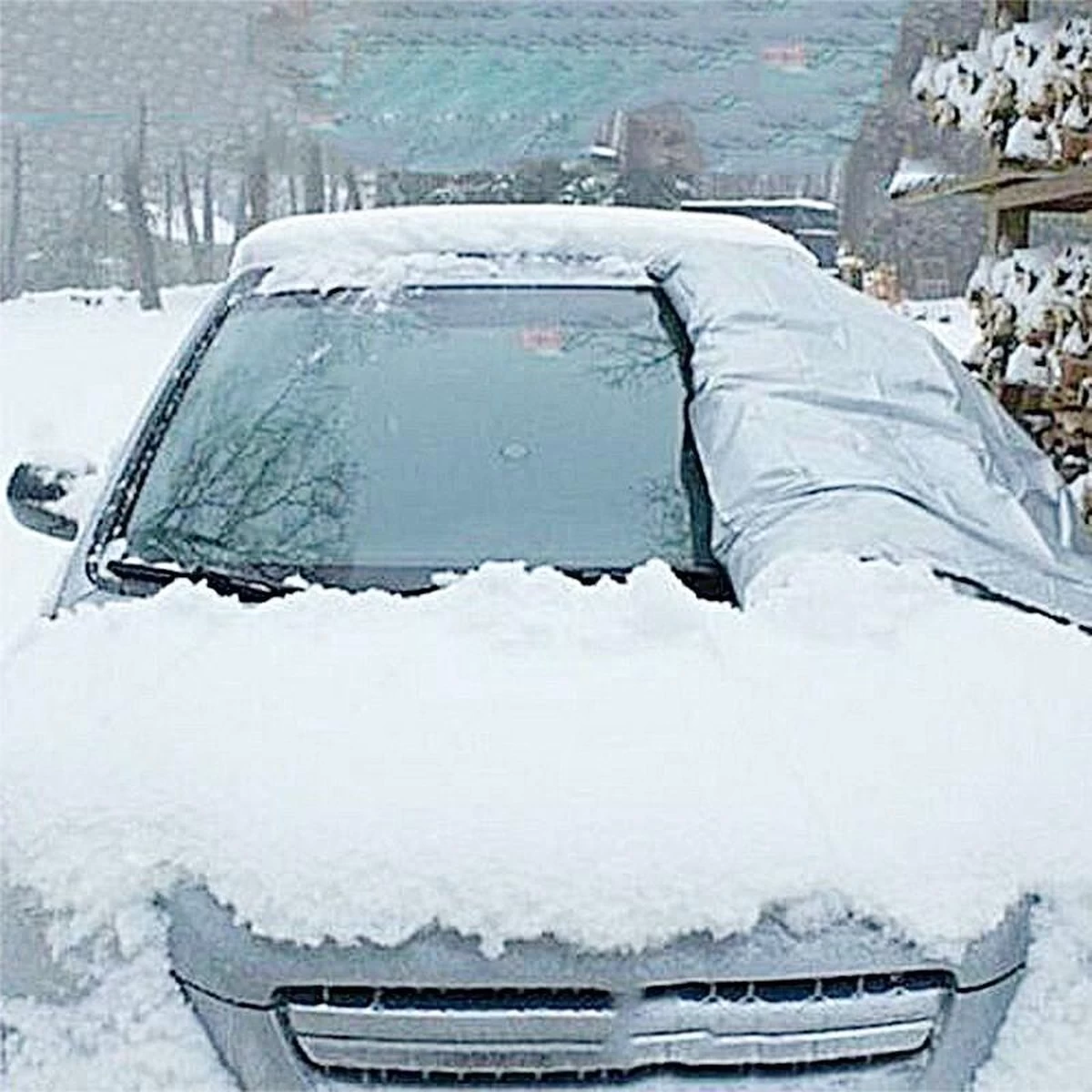 Universele Antivries Scherm Voorruit & Achterruit - Zonnewering / Zonwering Voorraam Beschermer - Autozonwering Autoraam - Aluminium - Universeel - Afbeelding 3