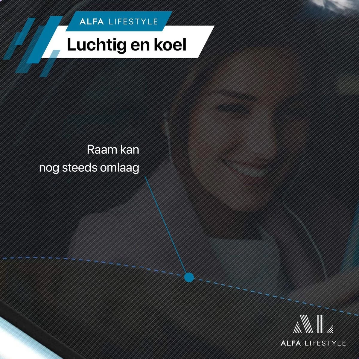 ALFA LIFESTYLE® Luxe Zonneschermen Auto - SHADE PRO V1 - UV Protectie Bescherming - 2 Stuks - Afbeelding 6