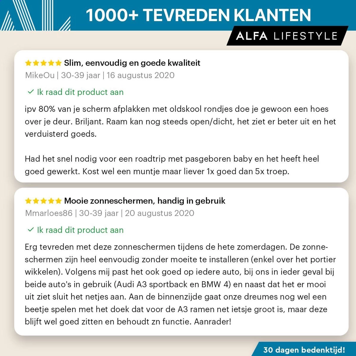 ALFA LIFESTYLE® Luxe Zonneschermen Auto - SHADE PRO V1 - UV Protectie Bescherming - 2 Stuks - Afbeelding 9