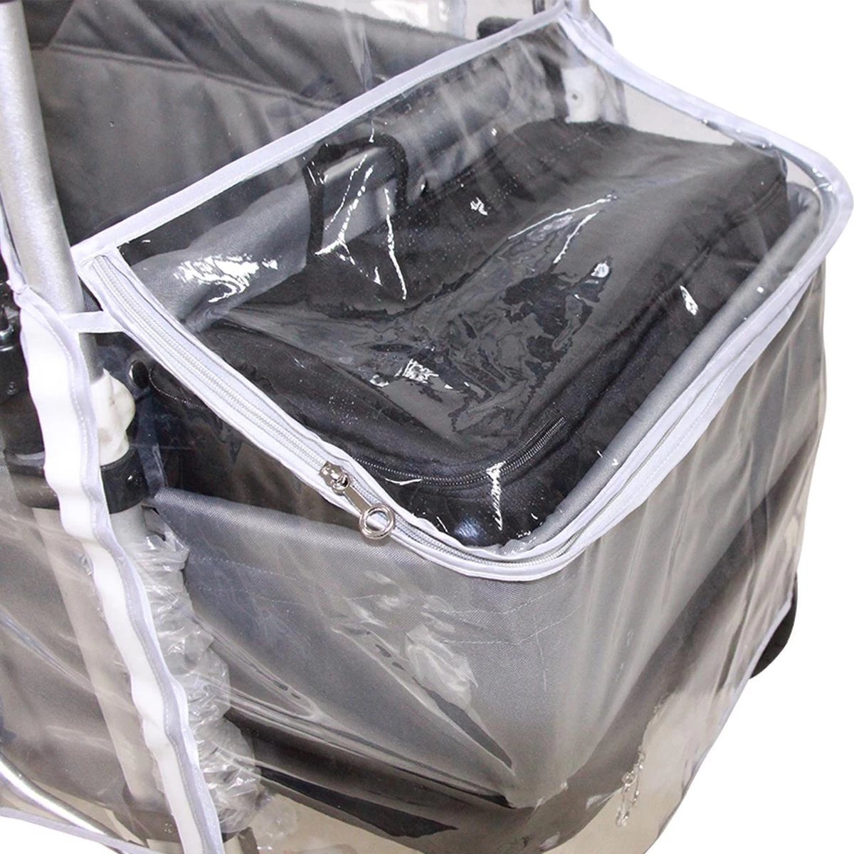 FUXTEC Regenhoes Transparant Voor Bolderkar CTL900 - Afbeelding 4