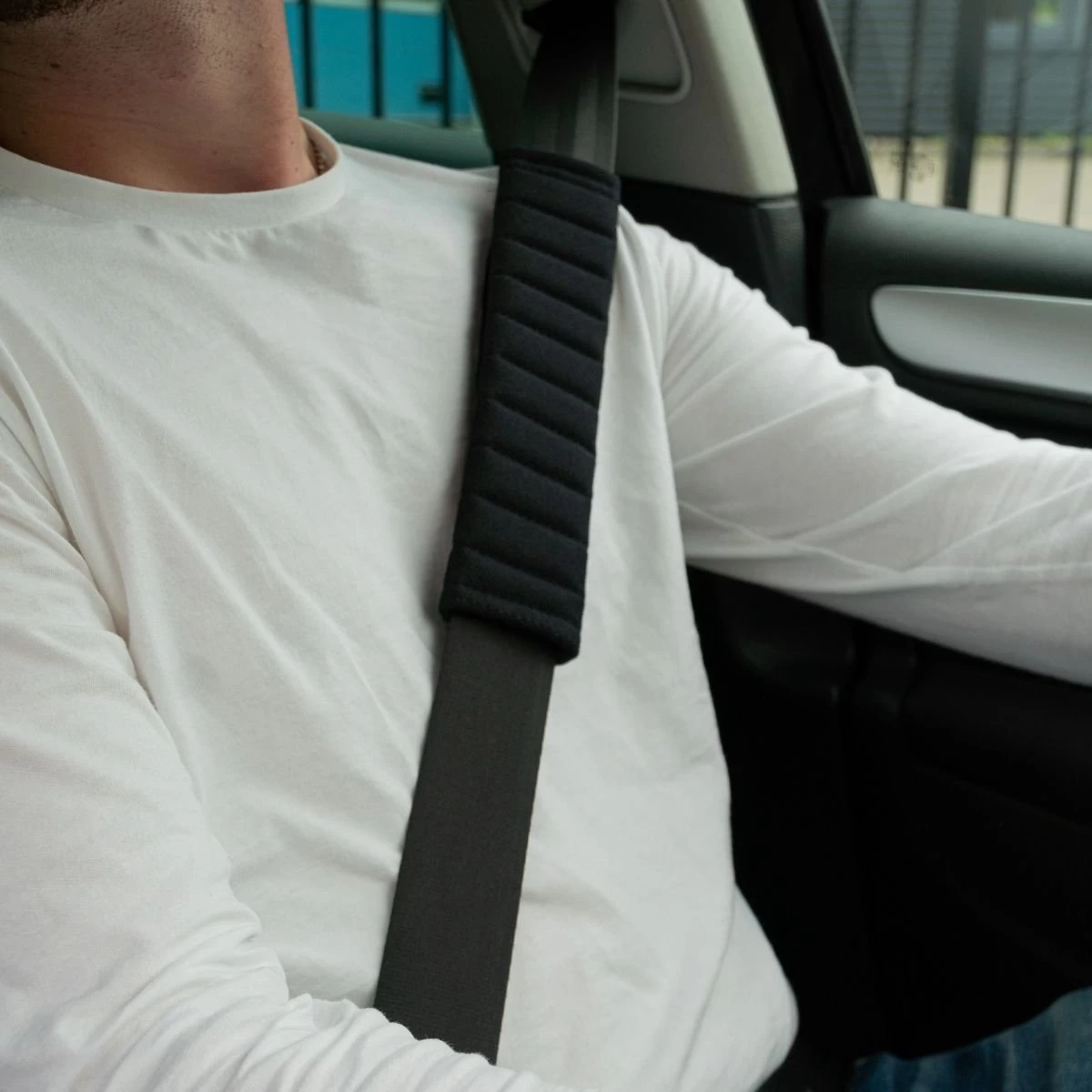 Hazlö Luxe Gordelhoezen - Auto Gordel Beschermer - Schouderhoezen - Gordelkussen - Gordel Beschermer - Gordelhoes - 2 Stuks - Zwart - Afbeelding 4