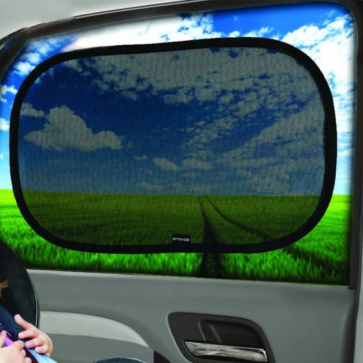 Zonnescherm Auto Baby - Zonnescherm Auto - Zonnescherm Auto Zijruit - Zonwering Auto - Zonnescherm Auto Kind - Zonwering Raam - 2 Stuks - + Gratis Bewaarzak - Zonder Zuignappen - Afbeelding 3