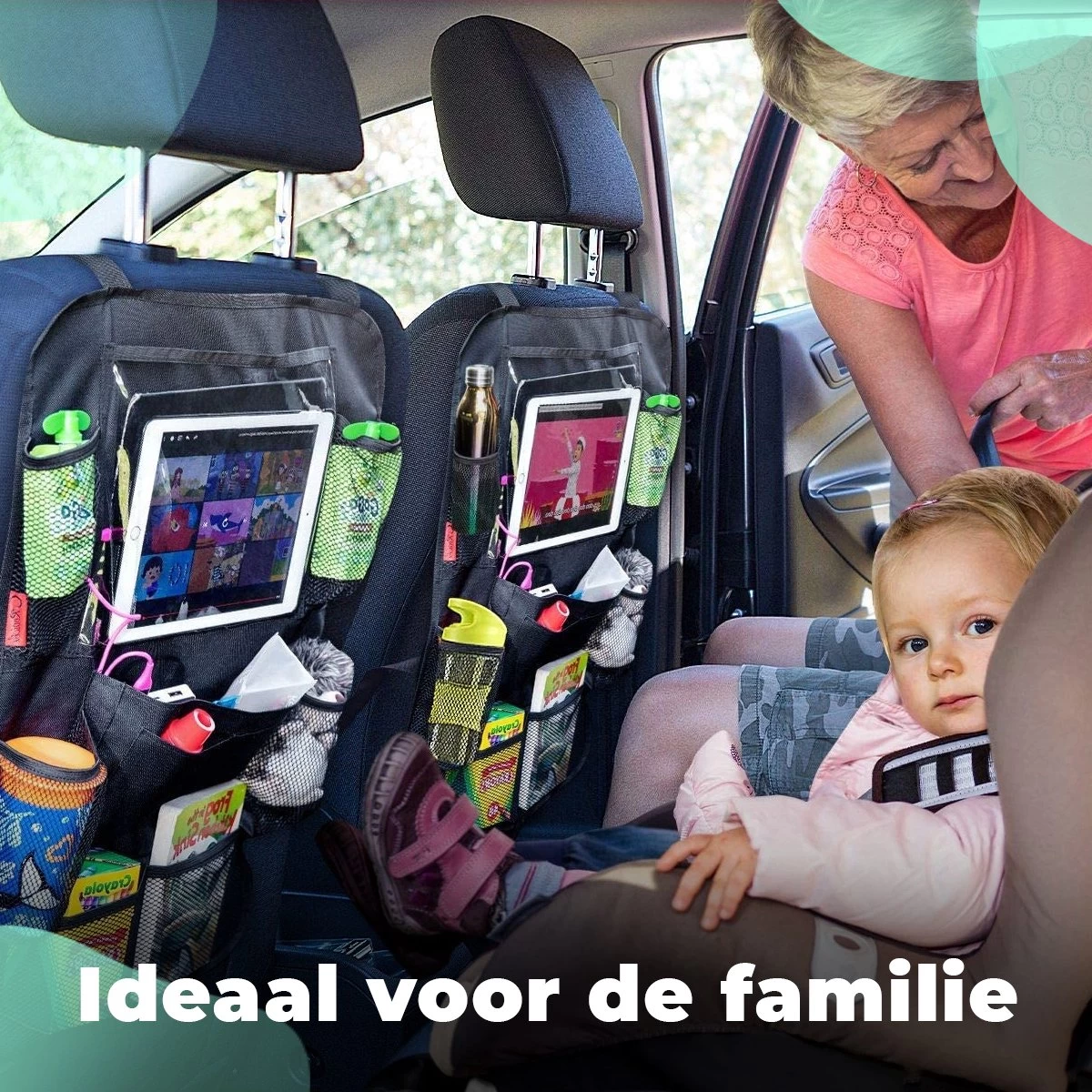 Essential Goods Autostoel Organizer - Incl. IPadhouder - Opbergtas Auto - Car Organizer - 1 Stuk - Afbeelding 6