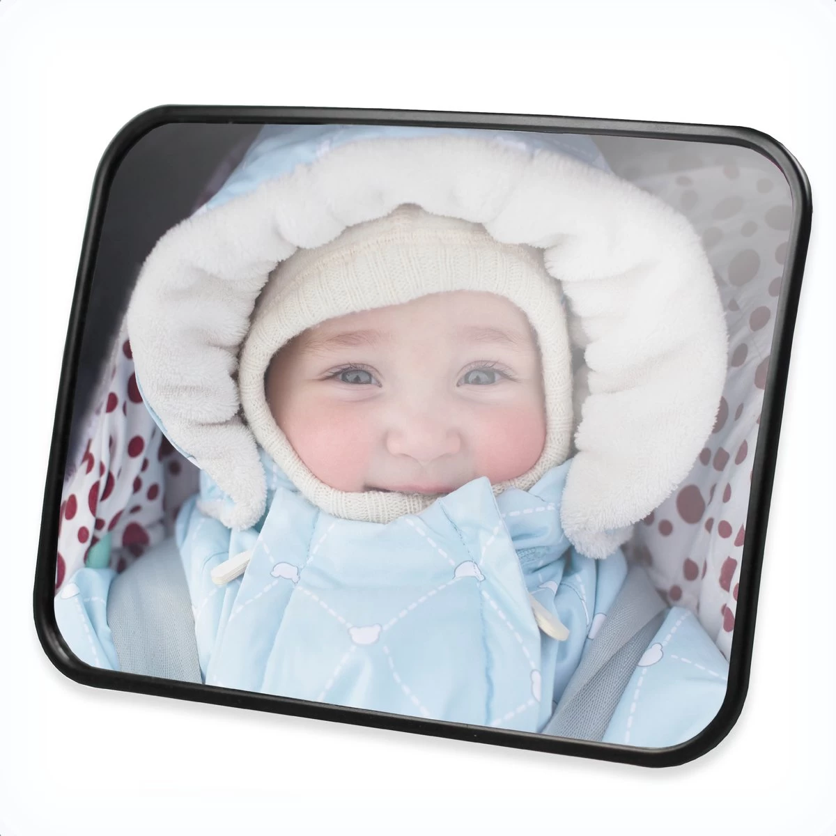 Autospiegel Baby - Achteruitkijkspiegel - Eenvoudig Monteren - Hoofdsteun Achterbank - EJC Products - Afbeelding 8
