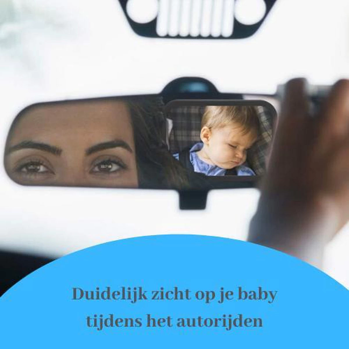Baby Autospiegel - Maxi Cosi Spiegel - Baby Spiegel Auto - Achterbank Spiegel - Veiligheidsspiegel - Afbeelding 8