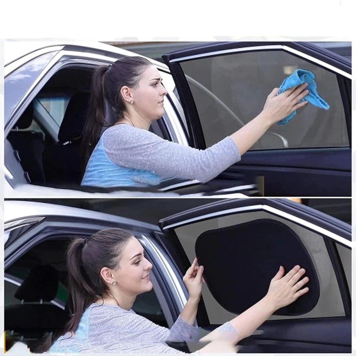 Zonnescherm Auto - Zonwering - Zijruit - UV Protectie - 2 Stuks - Statisch - Rheme - Afbeelding 3