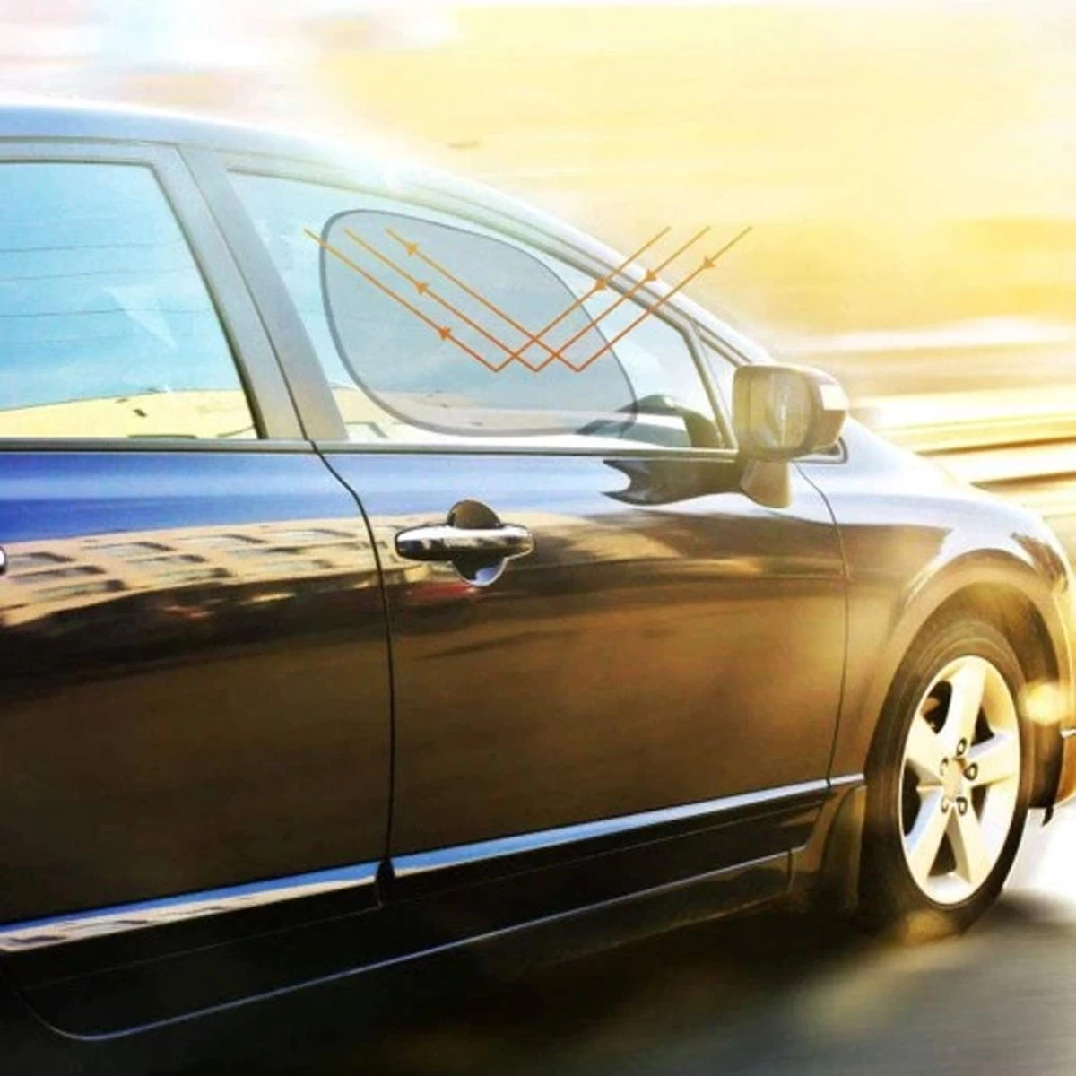 Zonnescherm Auto - Zonwering - Zijruit - UV Protectie - 2 Stuks - Statisch - Rheme - Afbeelding 7