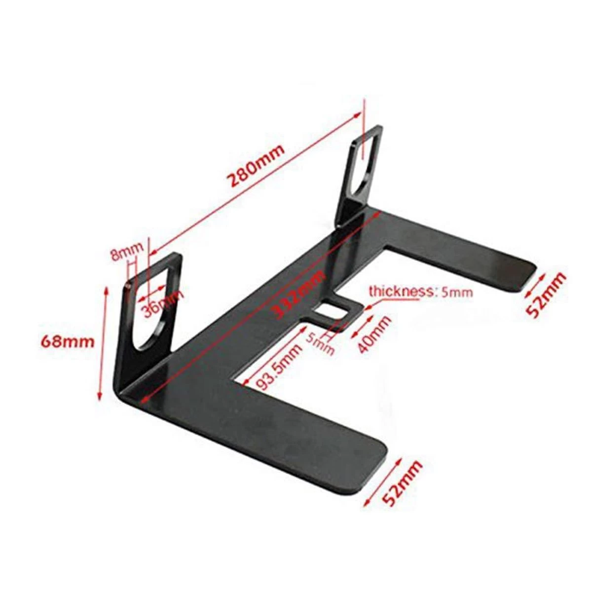 Merkloos ISOFIX - Interface - Kinderzitje - Installatiebasis Met Beugelslot - 5 Mm - Staal Massief ✅ - Afbeelding 5