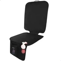 Merkloos Professor Q Autostoelhoes Autostoelbeschermer Autostoel Beschermer Zwart