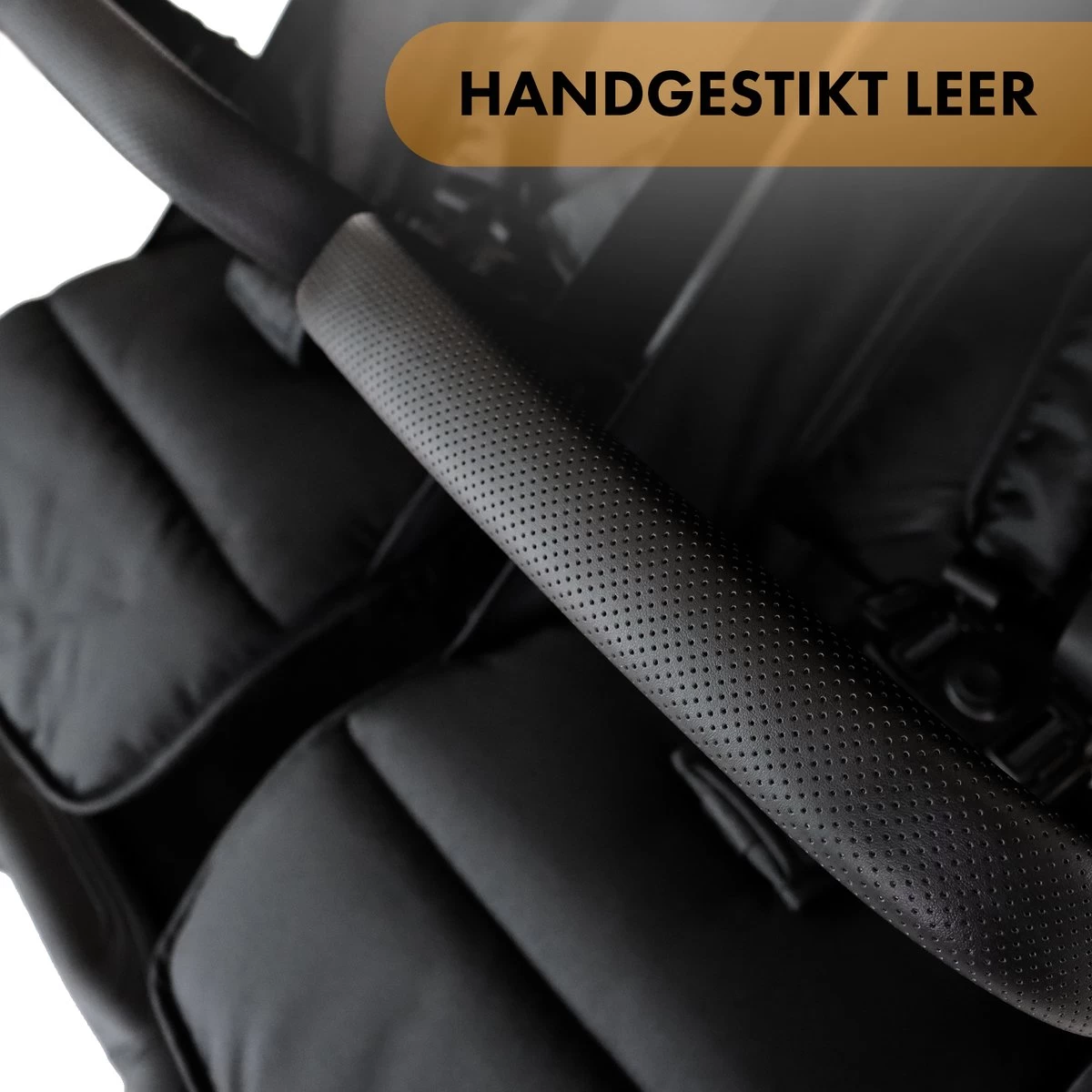 Deryan Luxe Rolo X2 Dubbele Buggy - Duo Buggy - Zwart - Afbeelding 12