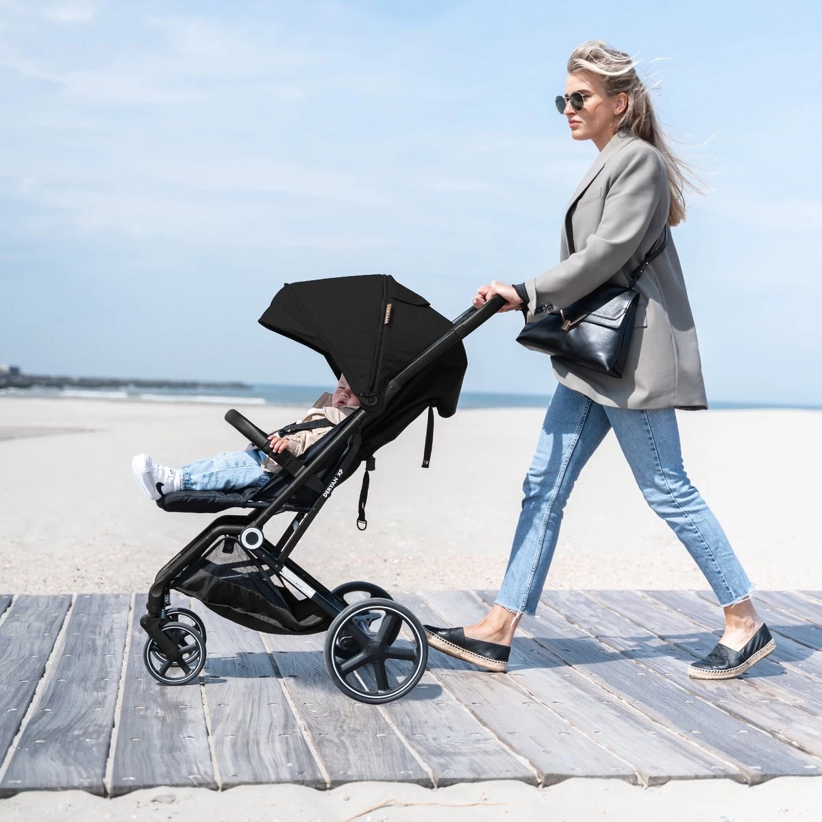 Deryan Luxe XP Buggy XL - Compact Lichtgewicht - Zwart - Afbeelding 4