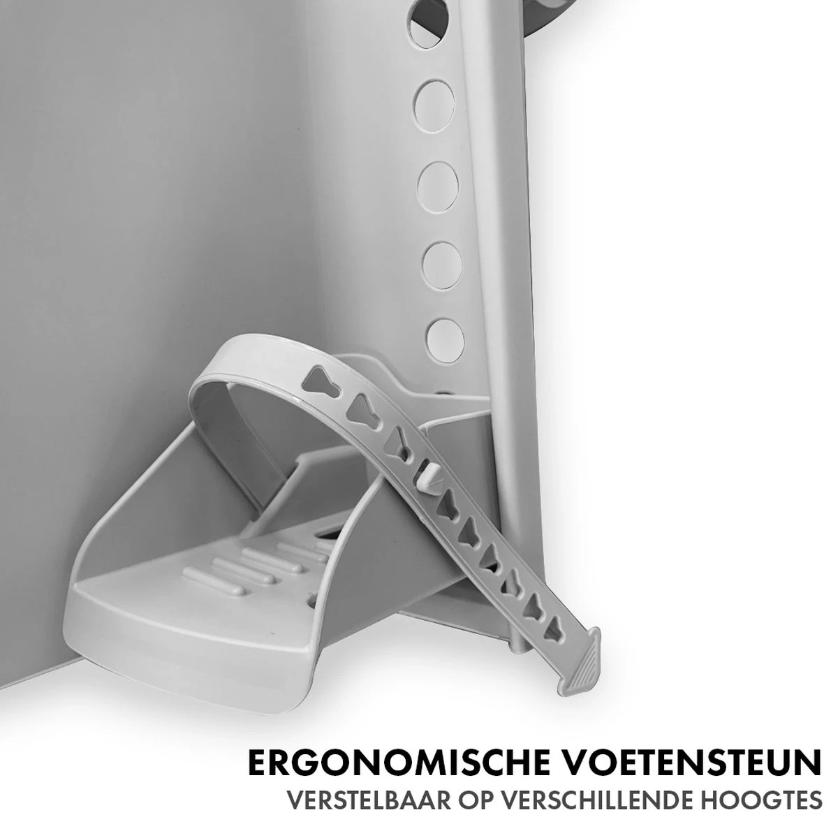 Brioso Fietsstoeltje Achter – Achterzitje Fiets – Kinderzitje Fiets - Zandgrijs/rood - Afbeelding 3