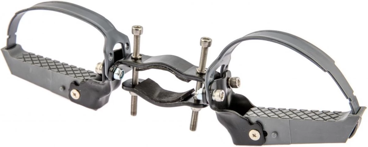 Zadel Op Buis Mirage Jantje Inclusief Voetsteunen Universeel - Zwart - Afbeelding 4