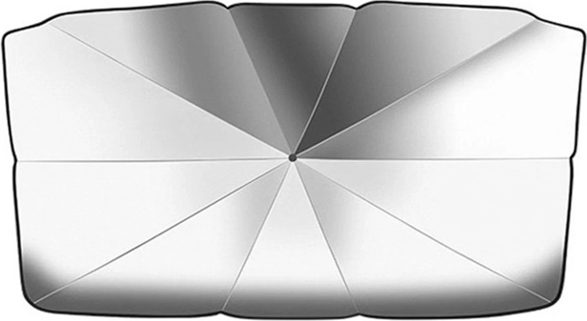 EXTRA GROOT Zonnescherm / Autoparaplu - Binnenkant Voorruit Auto - Opvouwbaar - Hitte En UV Bescherming 148X86cm - Afbeelding 5