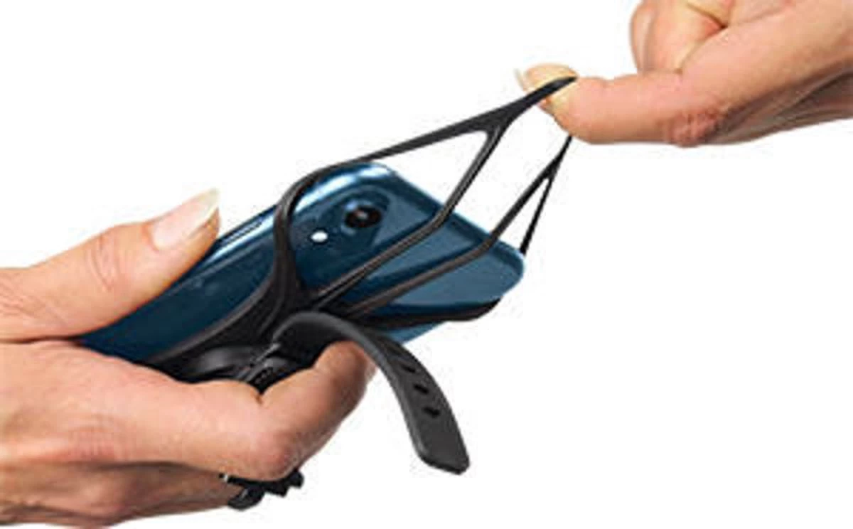 Dooky Telefoonhouder Smartphone Telefoon Houder 360* Rotatie Universeel Kinderwagen Fiets Zwart - Afbeelding 3