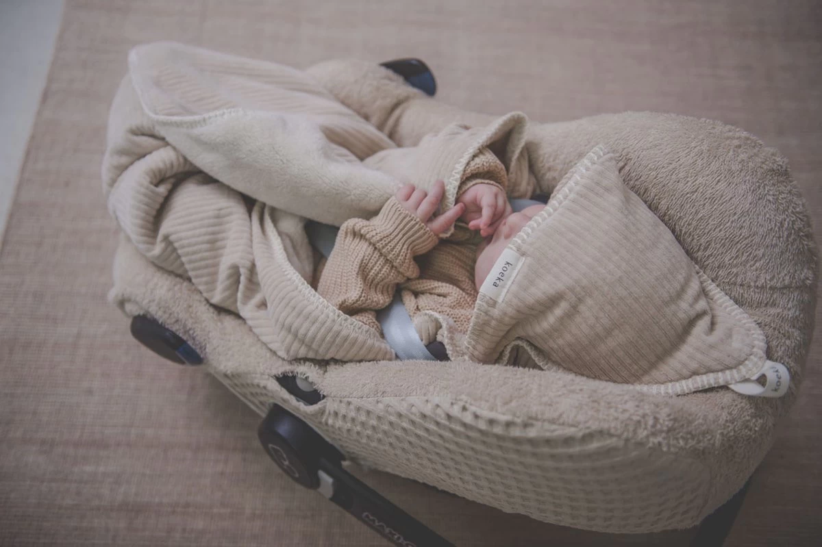 Koeka Hoes Voor Baby Autostoel 0+ Antwerp - Zand - Afbeelding 3