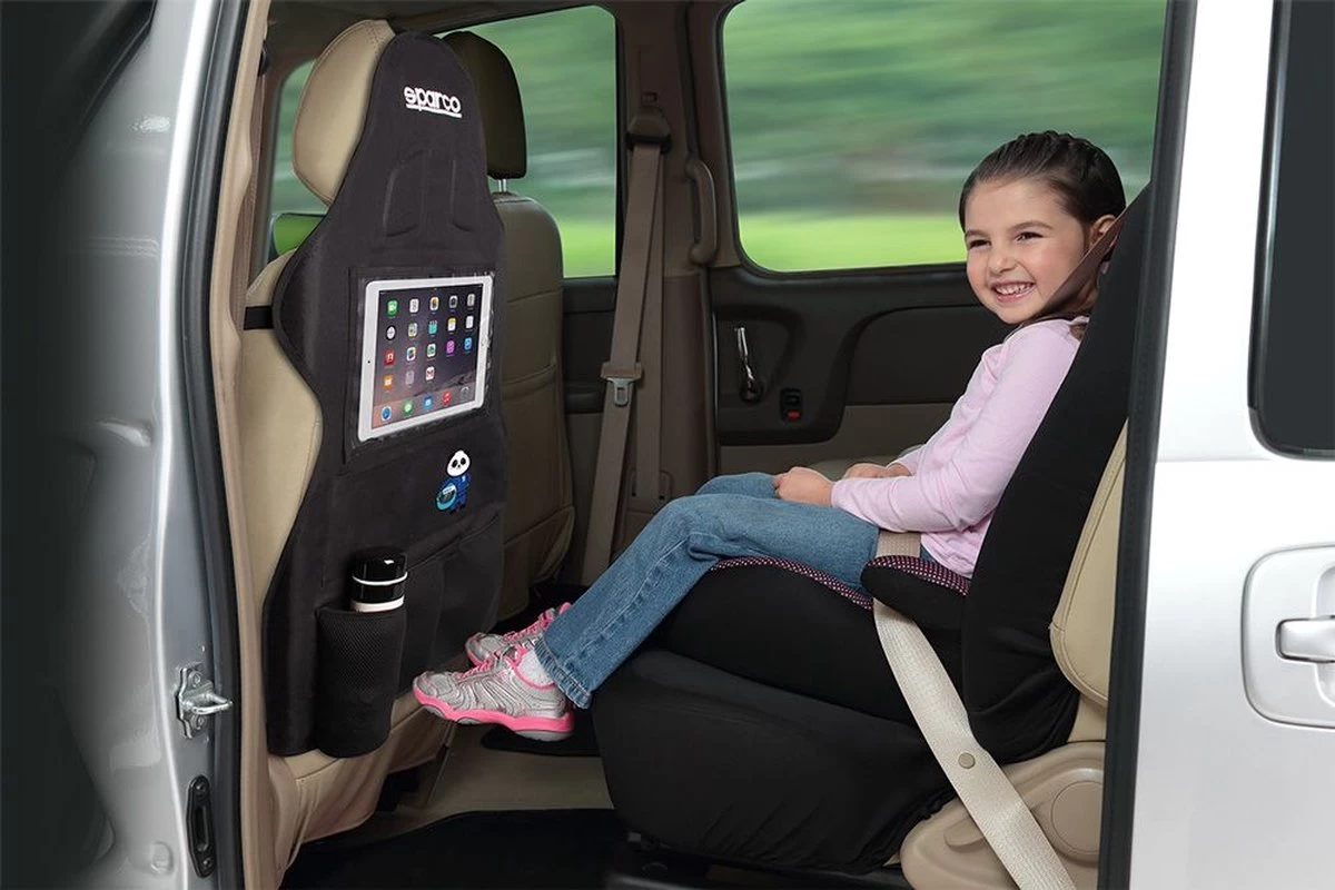 Sparco Autostoel Organizer Met Tablet Vak Of TV Scherm - Zwart - Afbeelding 6