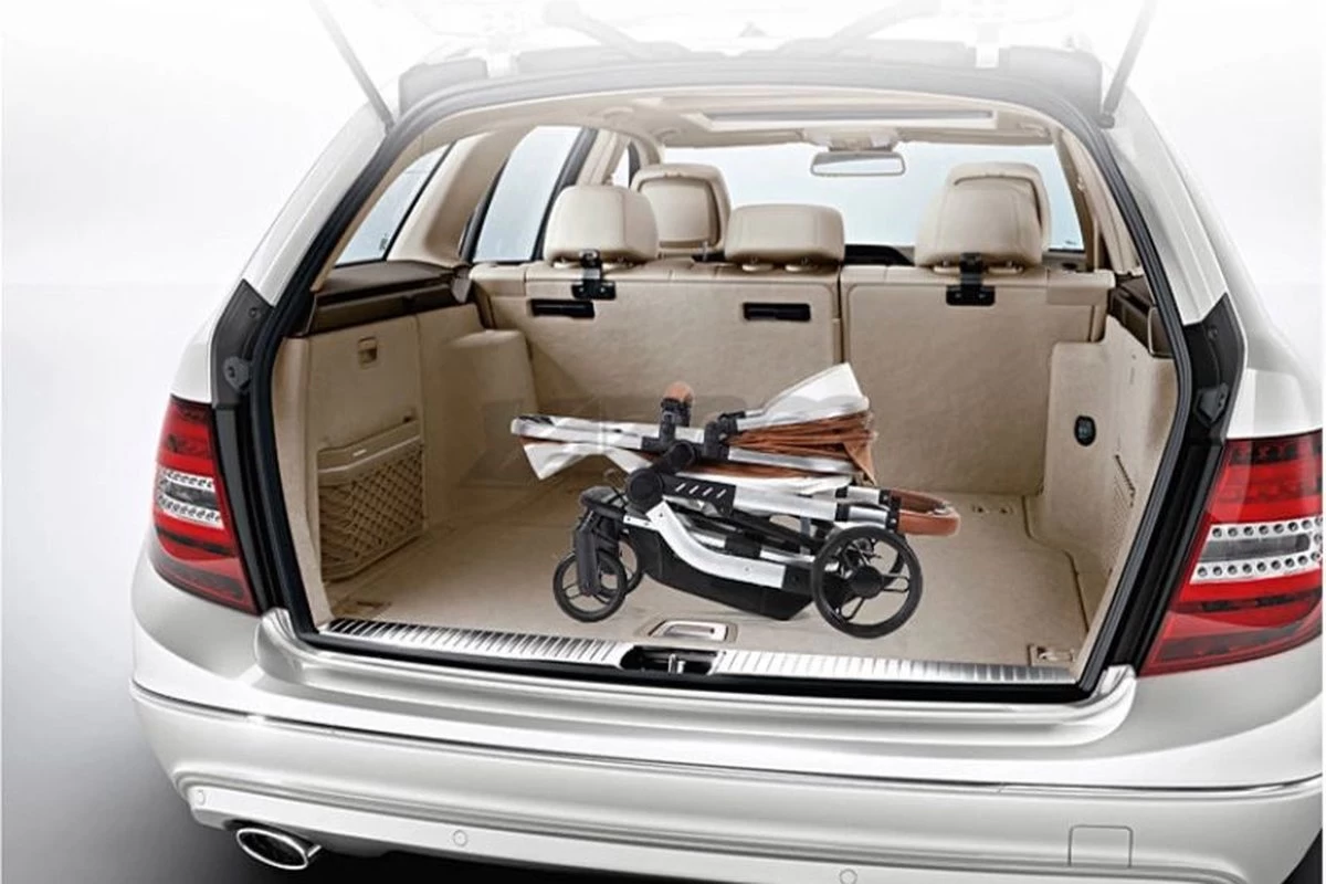 Merkloos BrightWise Luxe Kinderwagen 3 In 1 Voldoet Aan Alle Europese Veiligheidscertificaten - Wandelwagen - Kinderwagen 3-in-1 Incl Autostoel - Kinderwagen Maxi Cosi – Buggy 3 In 1 - Newborn - Leer - Grijs - Afbeelding 6