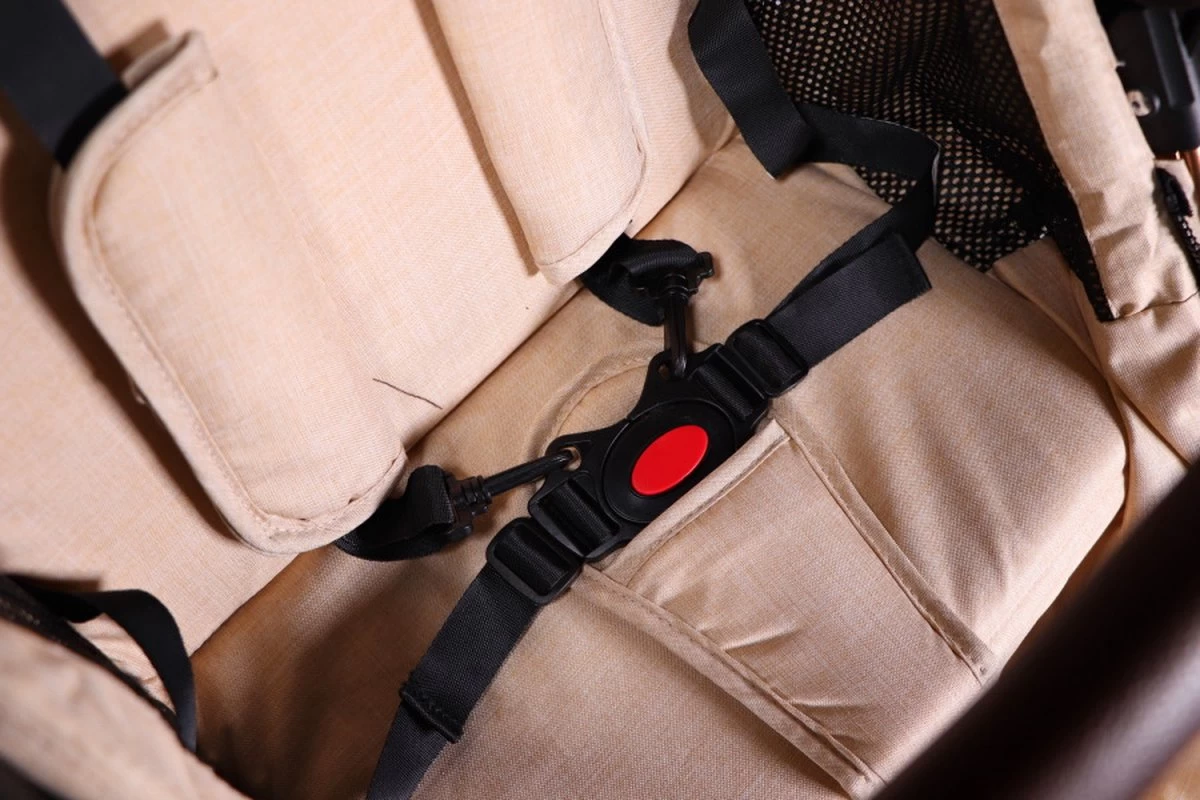 Ding Juna Kinderwagen 3 In 1 - Beige/Rose - Combi Kinderwagen Incl. Autostoel - Afbeelding 16