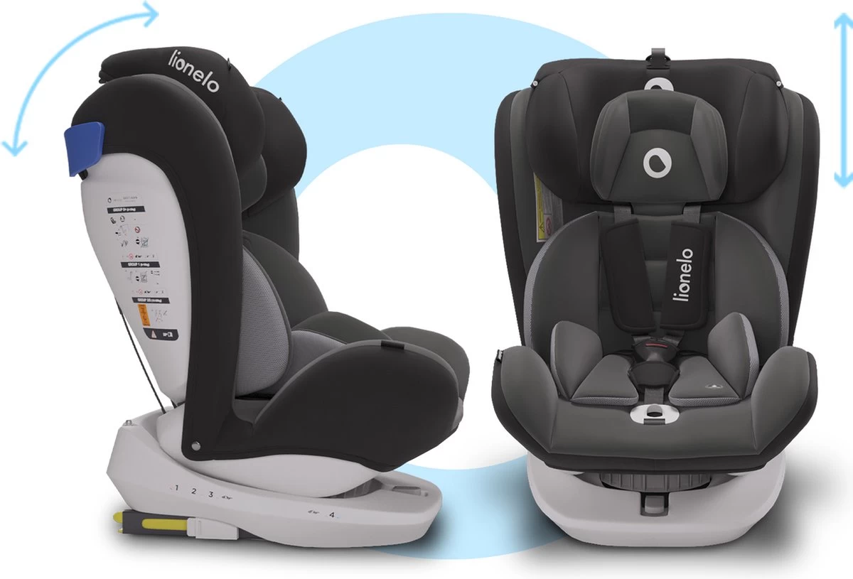 Lionelo Bastiaan - Autostoel - Roteerbaar - 0-36kg - 360° Draaibaar - Afbeelding 13