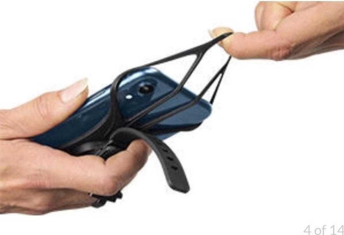 Dooky Telefoonhouder Smartphone Telefoon Houder 360* Rotatie Universeel Kinderwagen Fiets Zwart - Afbeelding 18