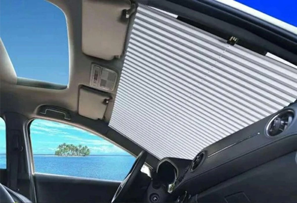 Zonnescherm Auto - Zonwering - Voorruit - UV Protectie - Oprolbaar - Rolgordijn - Rheme - Afbeelding 9