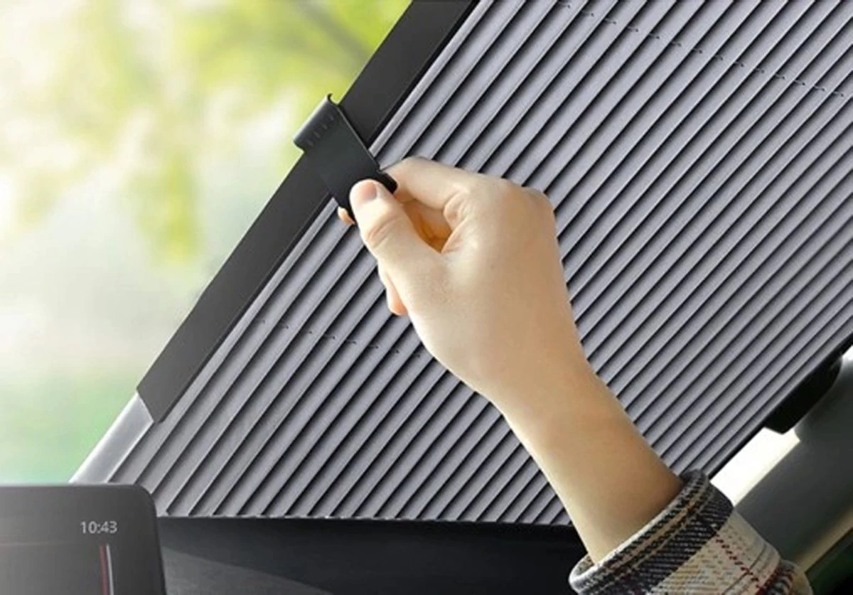 Zonnescherm Auto - Zonwering - Voorruit - UV Protectie - Oprolbaar - Rolgordijn - Rheme - Afbeelding 3