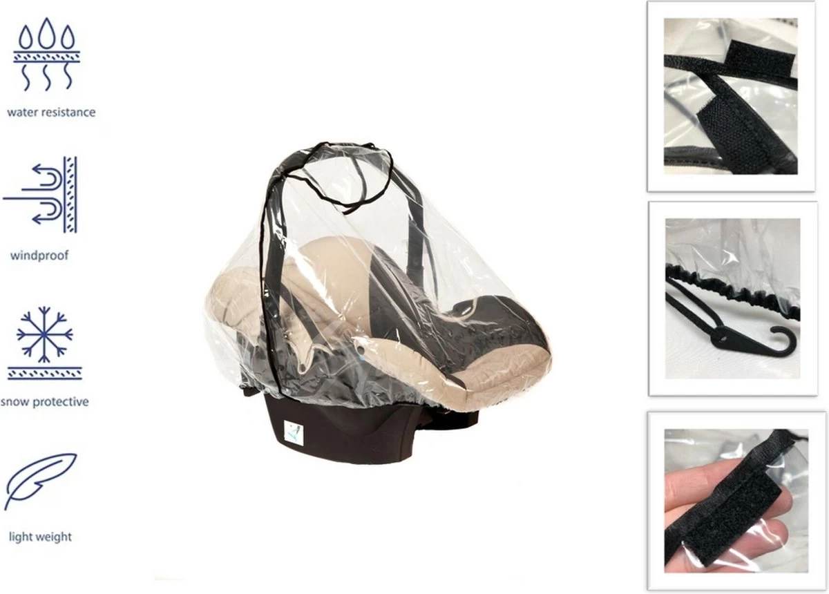 Altabebe - Regenhoes MaxiCosi - Regenscherm Autostoel Baby Universeel - Afbeelding 2
