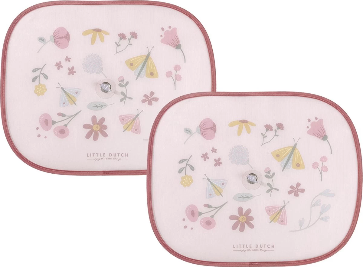 Little Dutch Zonnescherm - Flowers & Butterflies - Set Van 2 Stuks