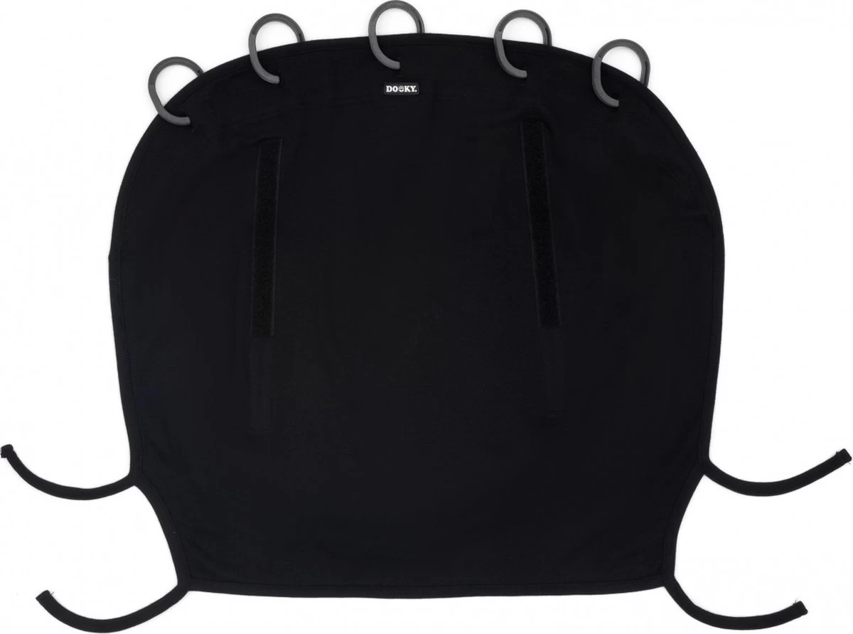 Dooky Universal Cover Zonnescherm Kinderwagen - Uni Zwart - Afbeelding 4