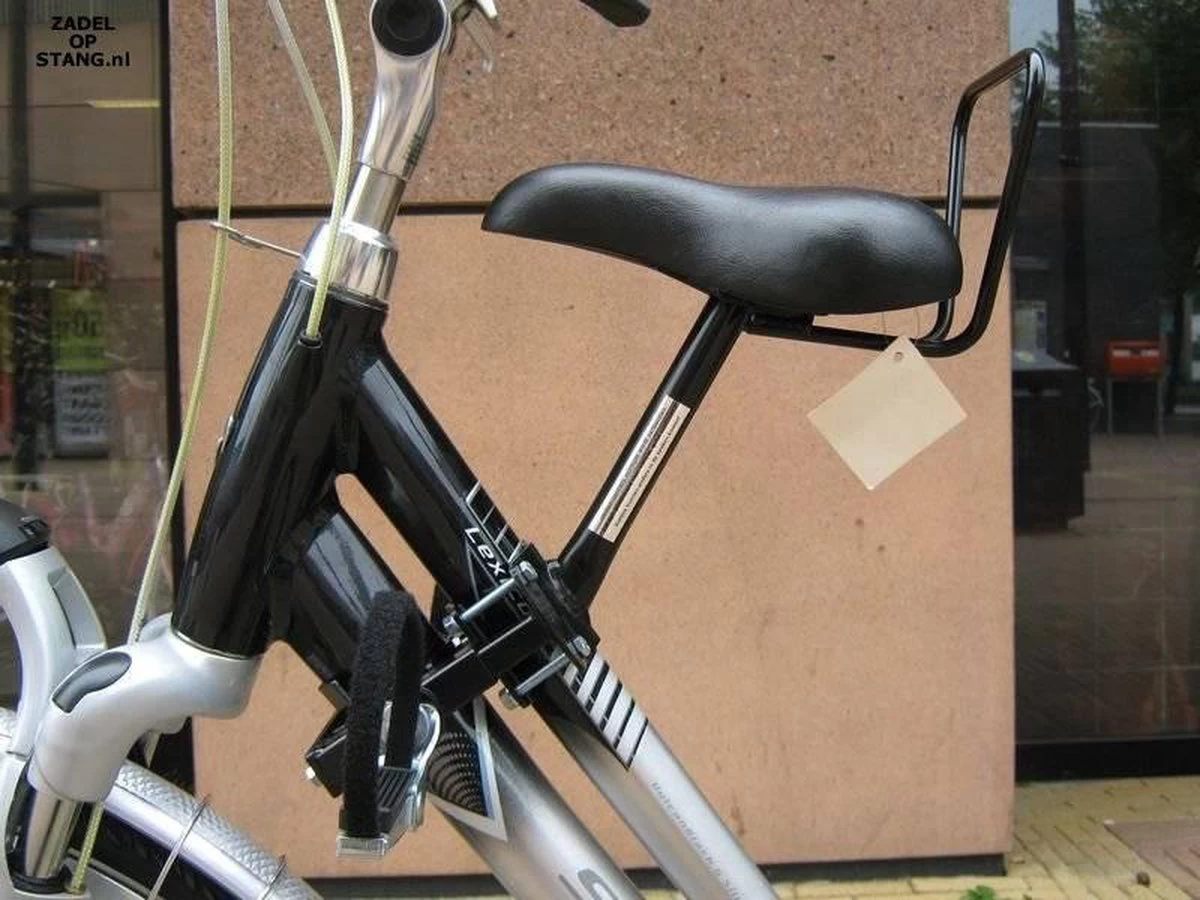 Zadel Op Stang Model 3 Kinderzitje Voor Damesfiets Met Dubbele Stang Met Dikke Onderbuis - Nooit Meer Zwaar Sturen - Afbeelding 7