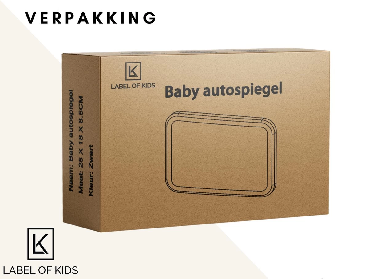 Autospiegel Baby Achterbank - Universele Baby Auto Spiegel - Afbeelding 5
