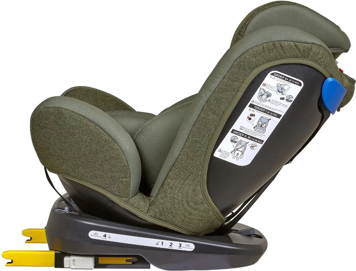 Novi Baby® - Autostoel - Goliath Pro - Isofix - 360° Draaibaar - Groen - Groep 0-1-2-3 - 0-36 Kg - Afbeelding 4