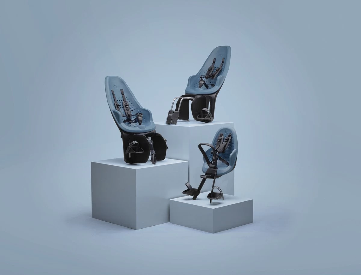 Thule Yepp 2 Mini Fietsstoeltje Voor - Stuurbevestiging - Aegean Blauw - Afbeelding 4