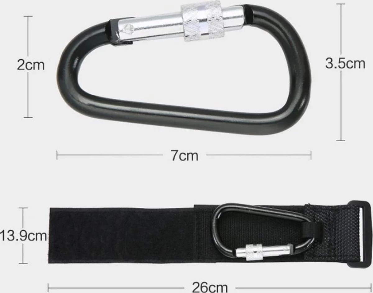 Tashaken Tassenhaak Kinderwagen Fiets Accessoire Haak Tas Hanger Boodschappen Haak Metaal 2 Stuks - Anti Diefstal - Extra Stevig - Goedkoop - Gratis Verzending - Afbeelding 5