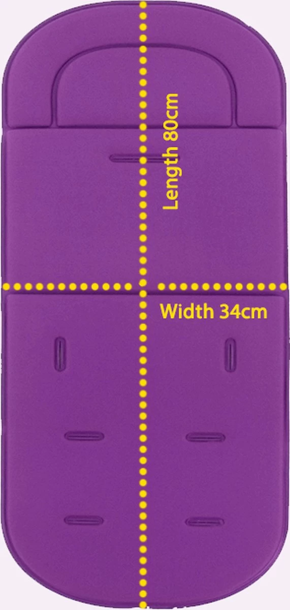 Merkloos Allernieuwste Buggy Inleg Kussen Panter Print - Tweezijdig Bruikbaar - Kinderwagen - Kinderstoel Hoes - Wasbaar - Afbeelding 3