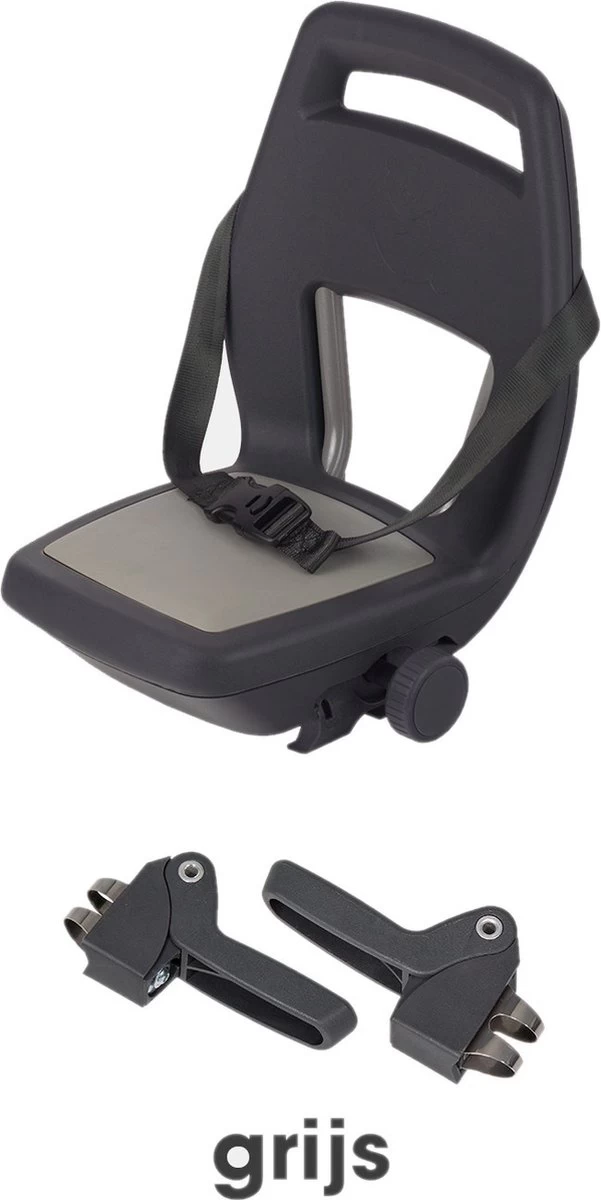 Qibbel 6+ Junior Fietsstoeltje Achter - Antraciet - Afbeelding 3