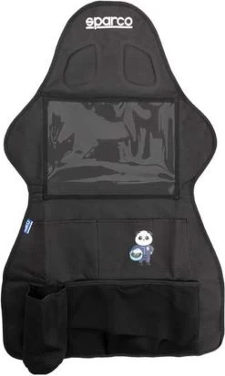 Sparco Autostoel Organizer Met Tablet Vak Of TV Scherm - Zwart