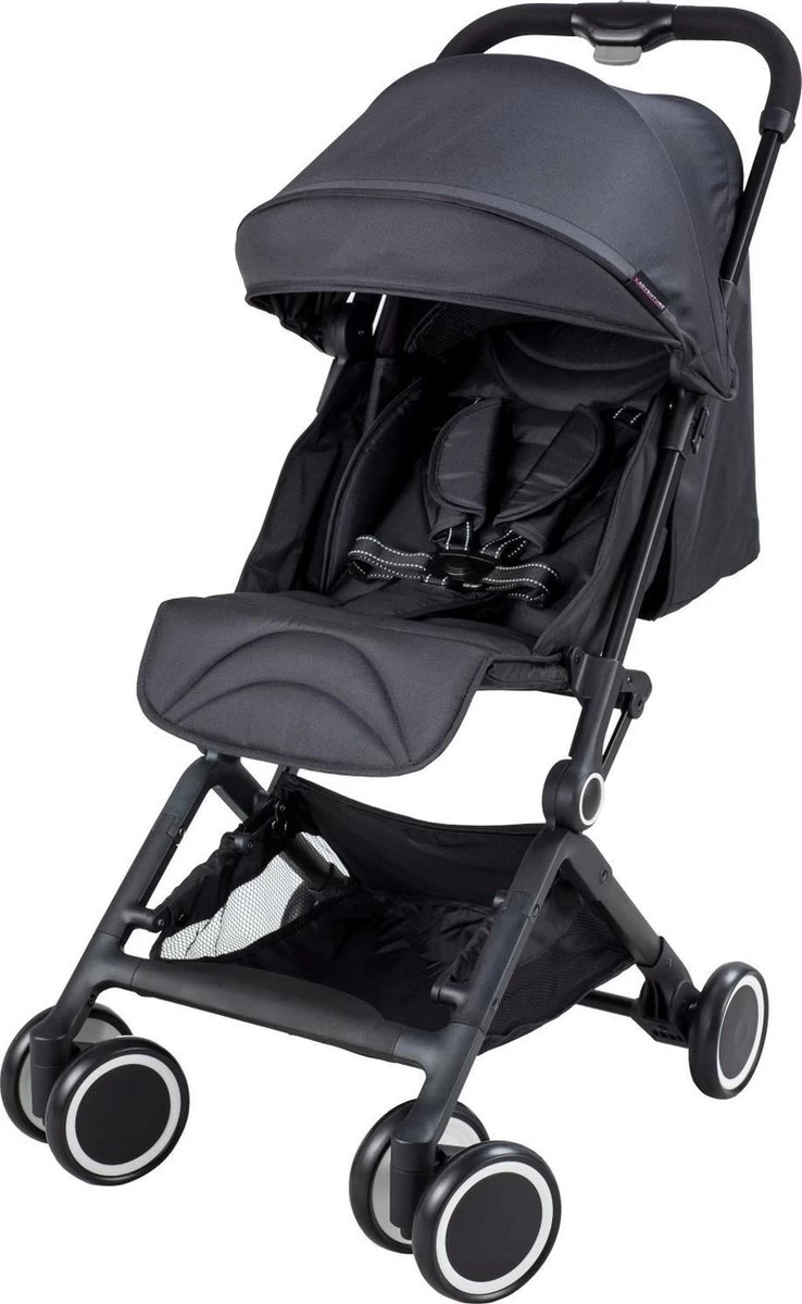 X Adventure Compact Buggy / Plooibuggy Jumpy - Automatisch Opvouwen - Verstelbare Rugleuning -Zwart