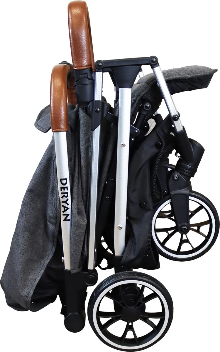 Deryan Rolo Luxe Lichtgewicht Buggy - Grijs - Afbeelding 11