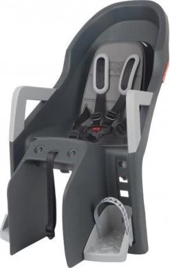 Polisport Guppy Maxi Kinderstoel Achter - Op Pakdrager - Grijs/zilver